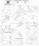 Camshaft Crankshaft Cylinder Engine Sump Lubrication Piston Group Valves Diagram and Parts List for 12J902-0159-01  Briggs and Stratton Engine